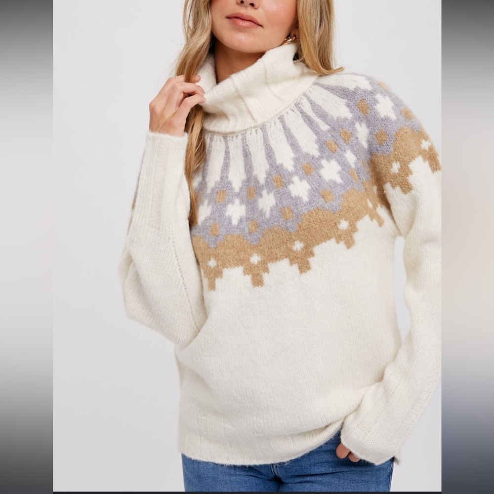 Banana Republic BOSQUE OVERSIZED FAIR ISLE SWEATER